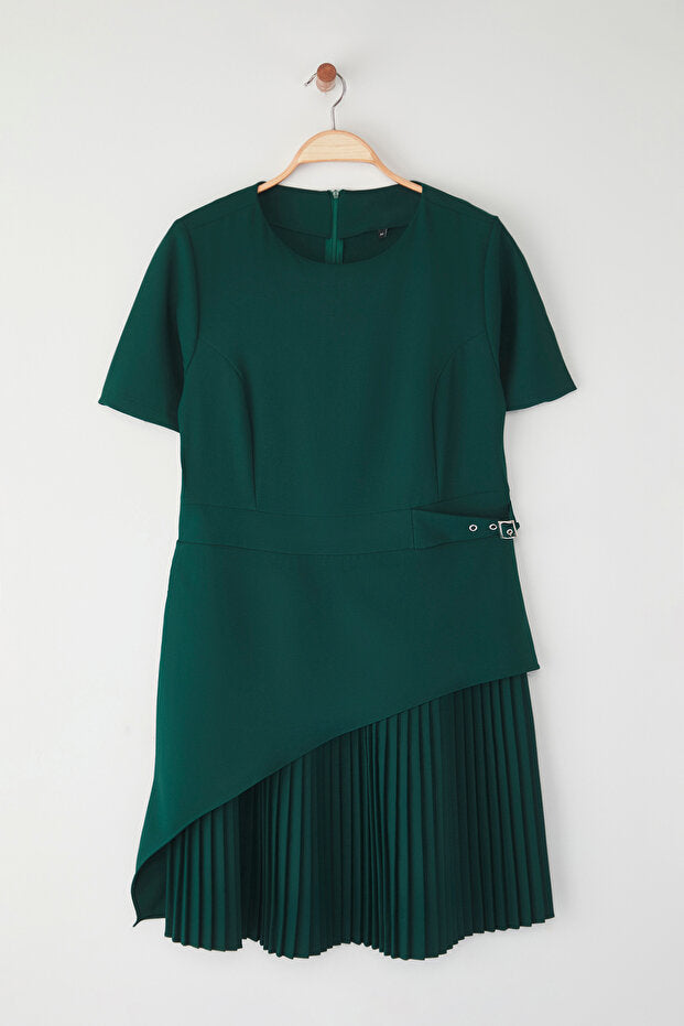 Emerald Green Short Sleeve Dress