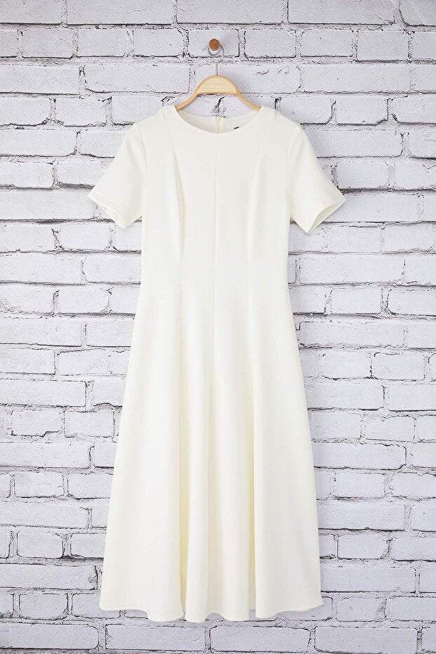Lined Midi Woven Dress