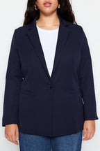 Navy Striped-Lining Blazer