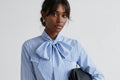 Striped Shawl Collar Detail Regular Fit Shirt