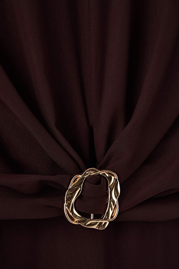 The Buckle Twist Flutter Dress