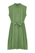 Mint Plus Size Belted Woven Shirt Dress