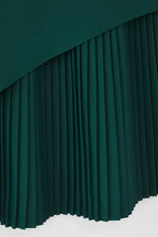 Emerald Green Short Sleeve Office Dress