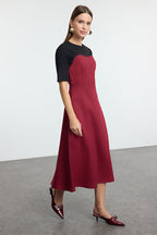 Color Block Midi Dress