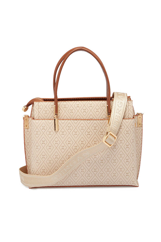 Tergan  Bronze Print Women's Shoulder Bag