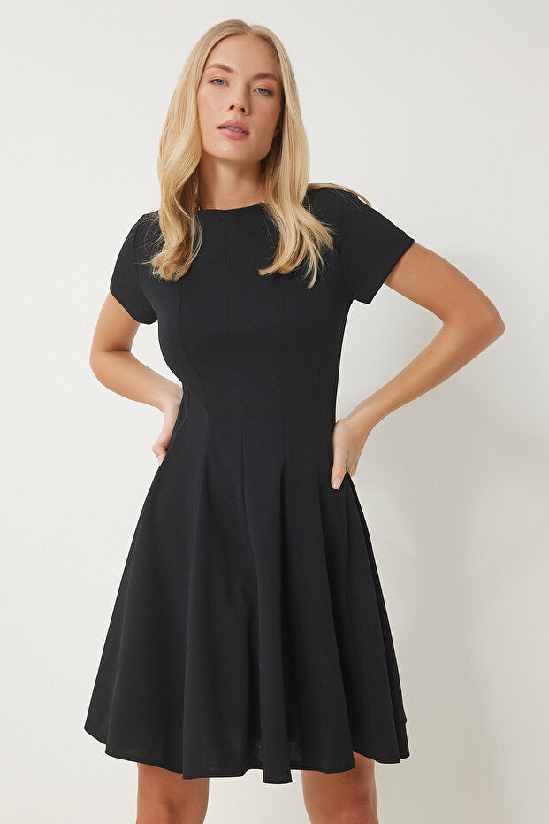 Black Godeli Mini Woven Dress