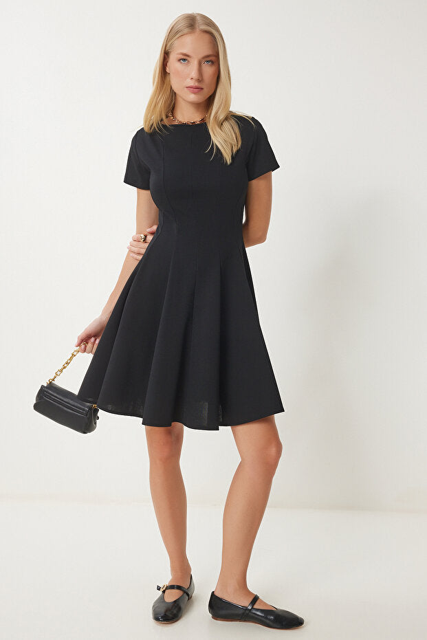 Black Godeli Mini Woven Dress