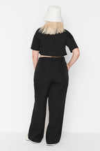 Black Wide-Leg Trousers