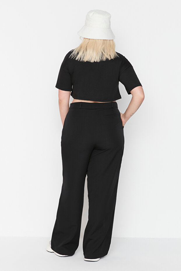 Black Wide-Leg Trousers