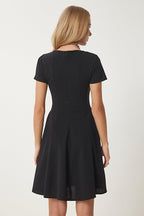 Black Godeli Mini Woven Dress