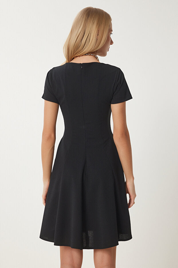 Black Godeli Mini Woven Dress