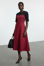 Color Block Midi Dress