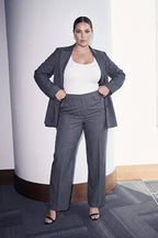 Charcoal Grey Belted Blazer & Trouser Set