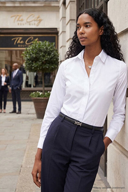 Signature Collar Shirt – Ice Blue