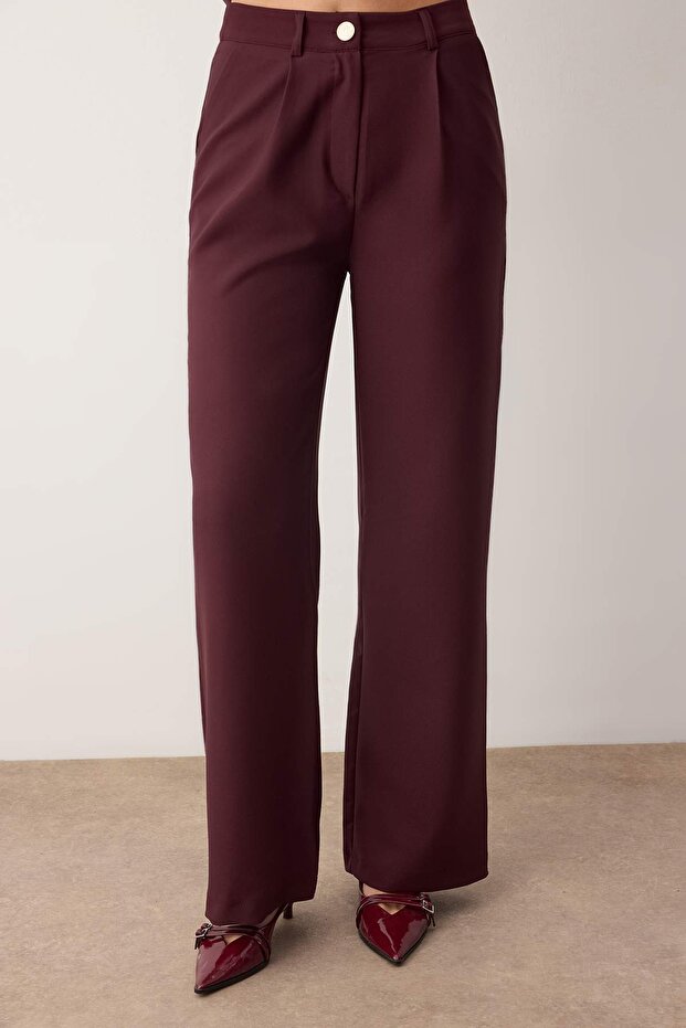 Plum Double-Breasted Blazer Set