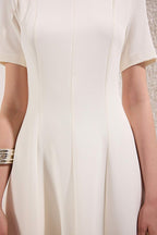 Lined Midi Woven Dress