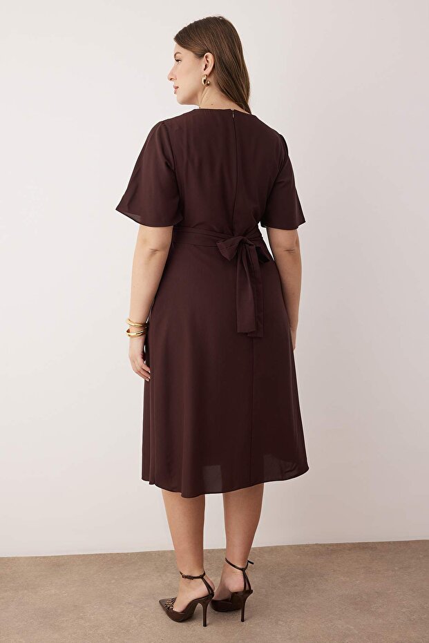 The Buckle Twist Flutter Dress