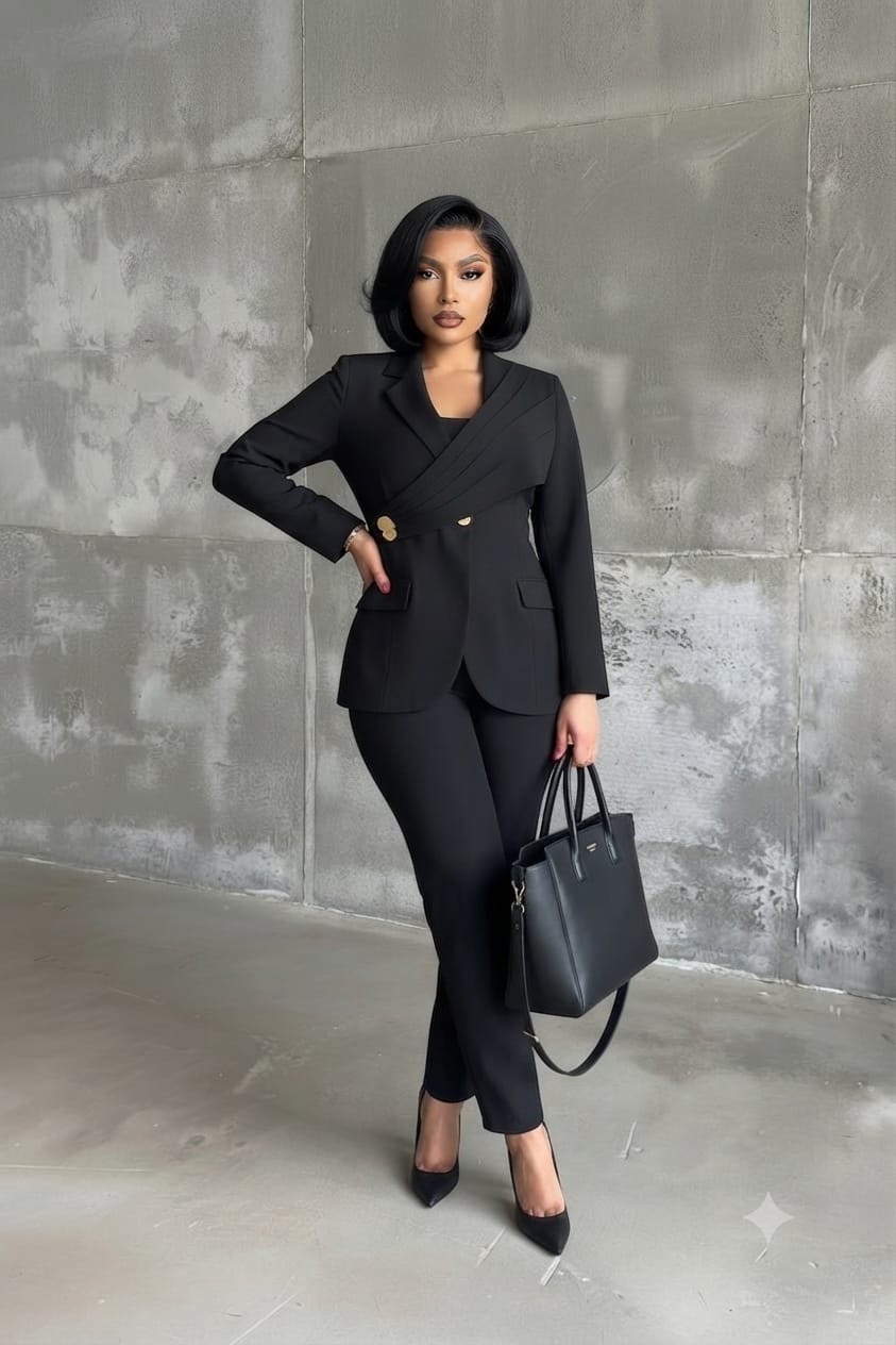 The Executive Black Co-ord Set
