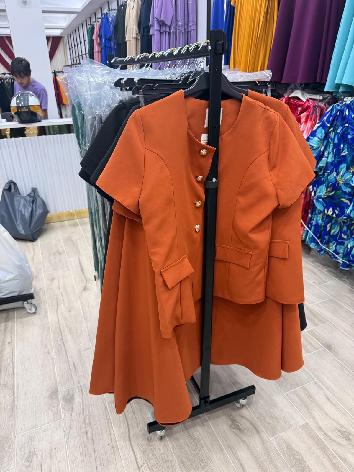 The Rust Peplum Co-ord Set