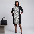 The Abstract Panel Button Dress