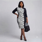 The Abstract Panel Button Dress