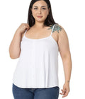 White Adjustable Cami Top