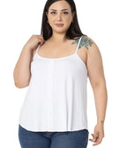 White Adjustable Cami Top