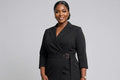 Black Belted Blazer Dress