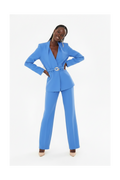 Royal Blue Gold-Buckle Belted Set