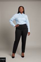 Slim-Fit Hidden Button Shirt