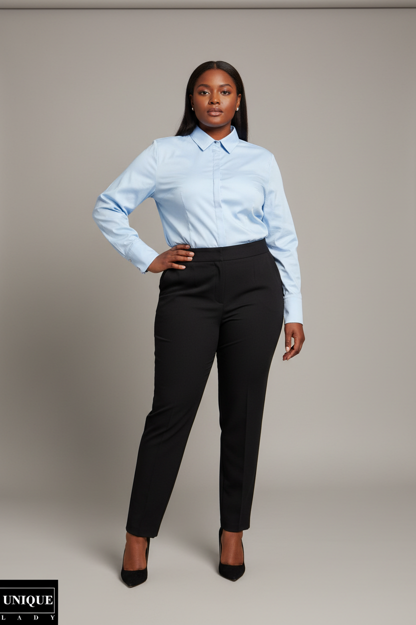 Slim-Fit Hidden Button Shirt
